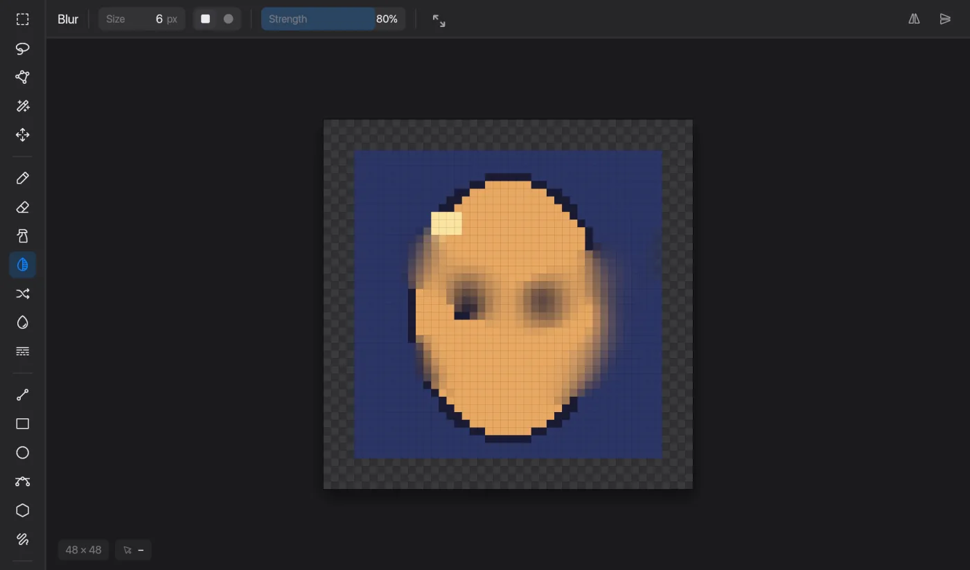 Blur in Pixmith