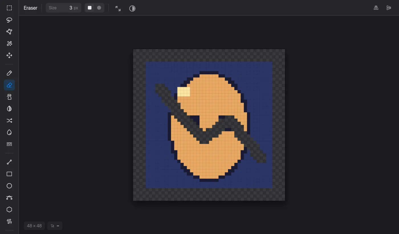 Eraser in Pixmith