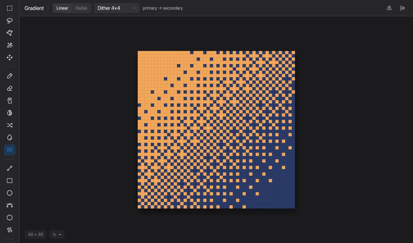 Gradient in Pixmith
