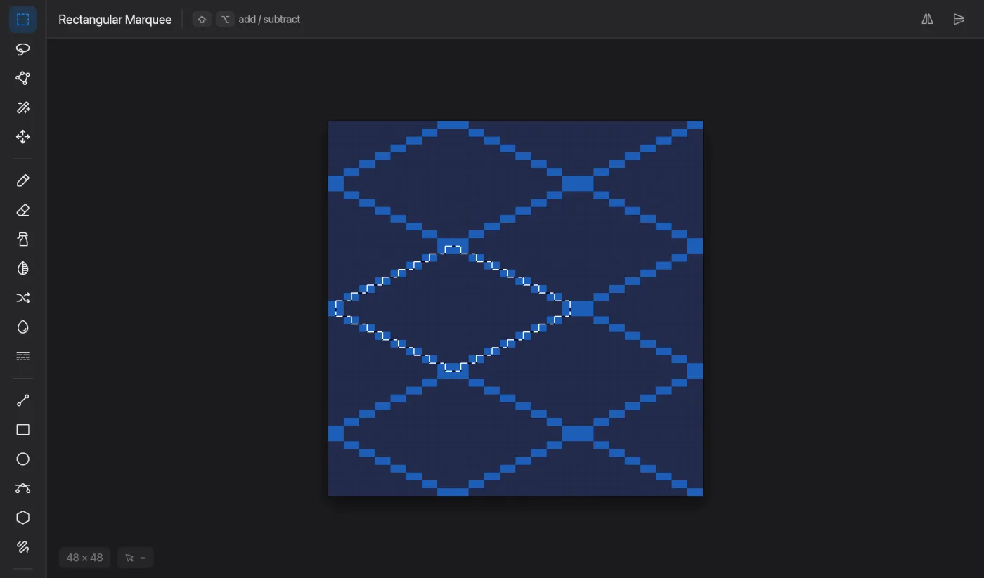 Isometric grid in Pixmith