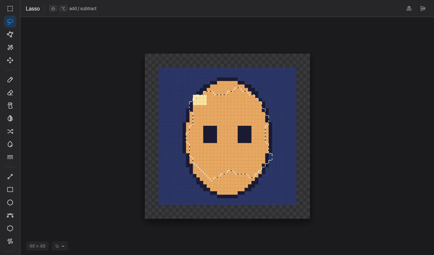 Lasso in Pixmith