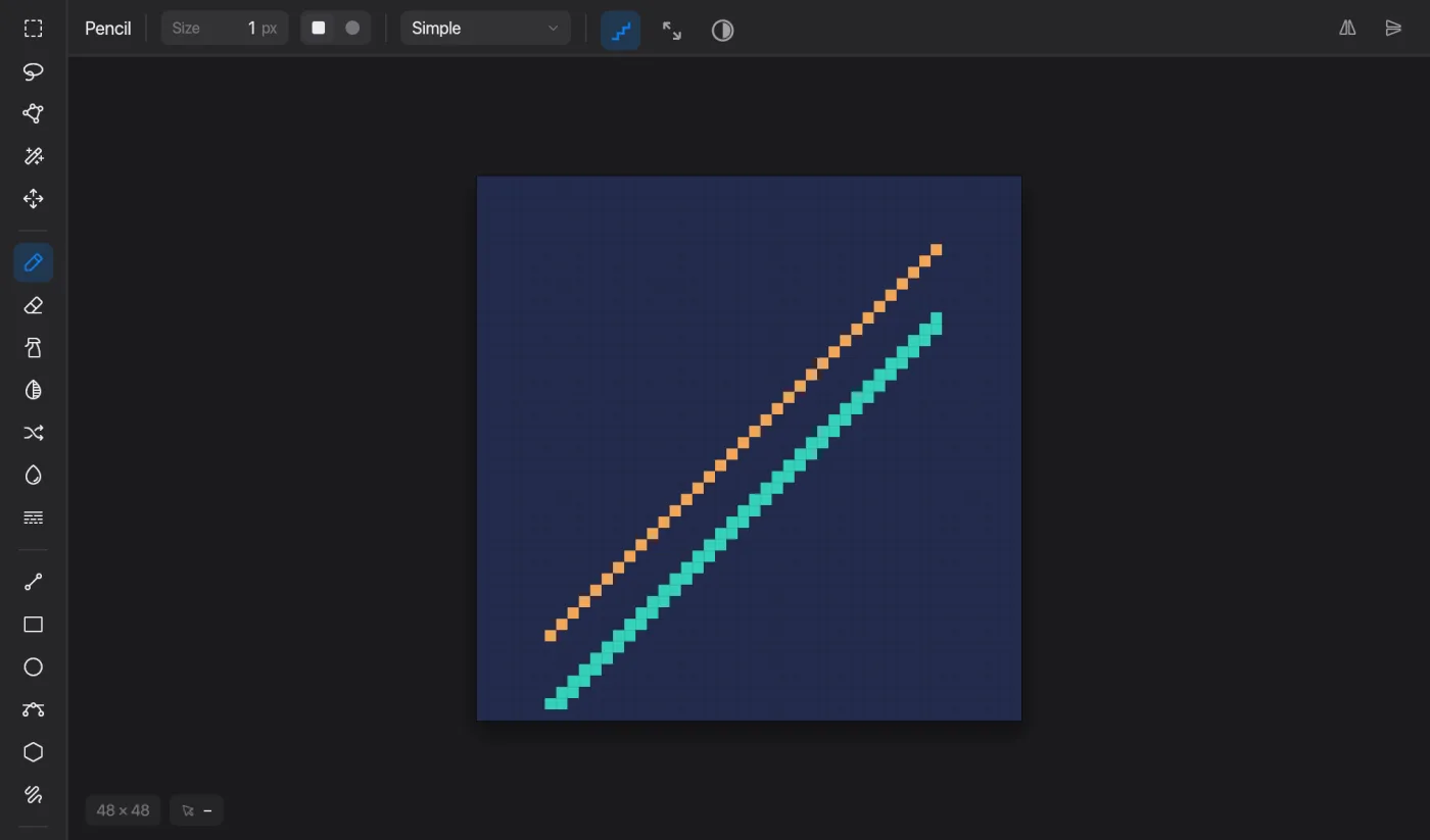 Pixel-perfect in Pixmith