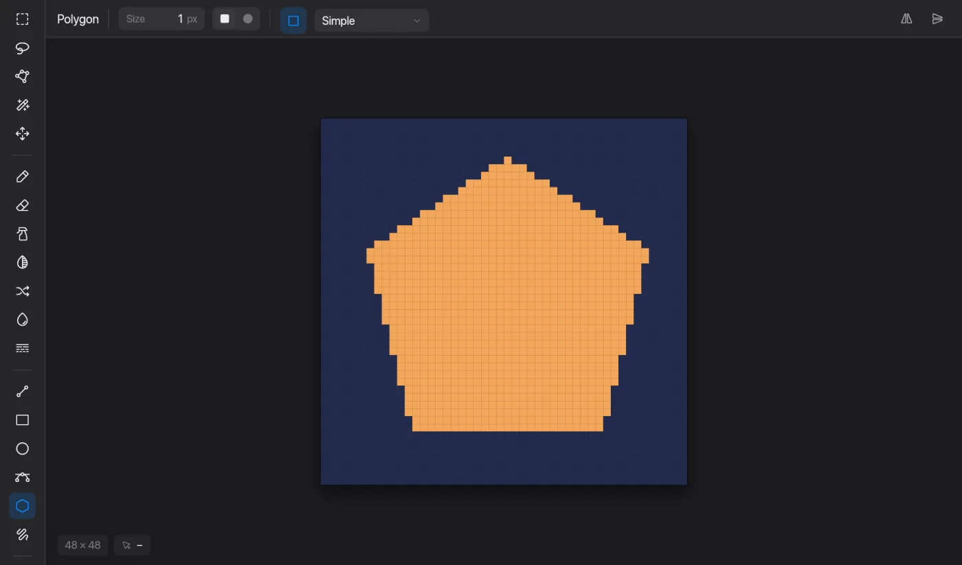 Polygon in Pixmith
