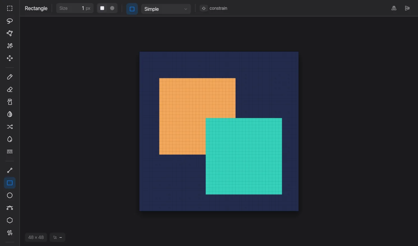 Rectangle in Pixmith